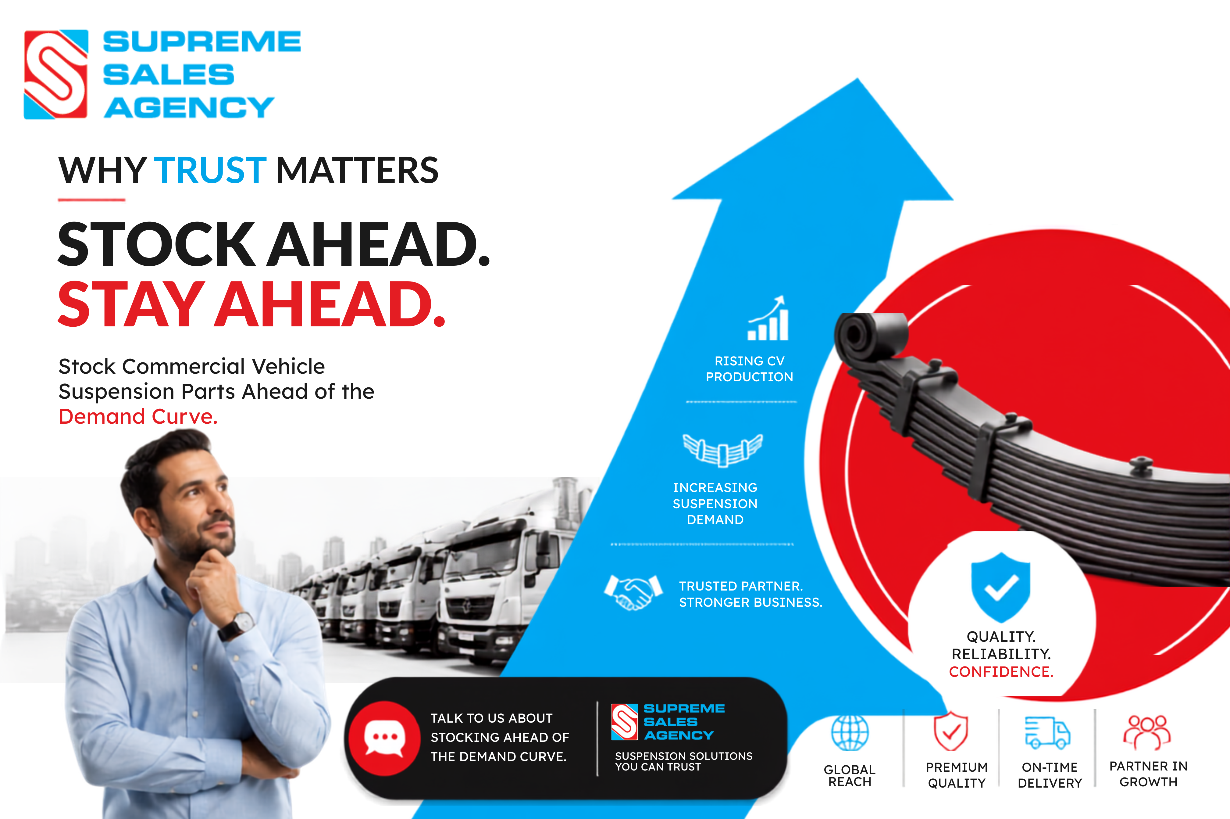 Why Trust Matters: Stocking Commercial Vehicle Suspension Parts Ahead of the Demand Curve